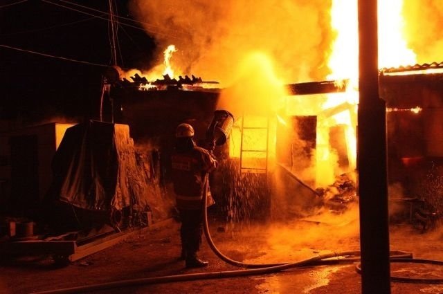 Пожар в частном жилом доме в Неклиновском районе